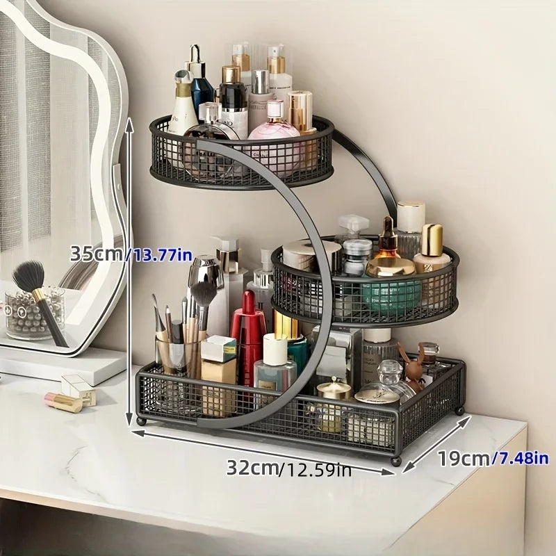 Estante organizador de maquillaje cosmético