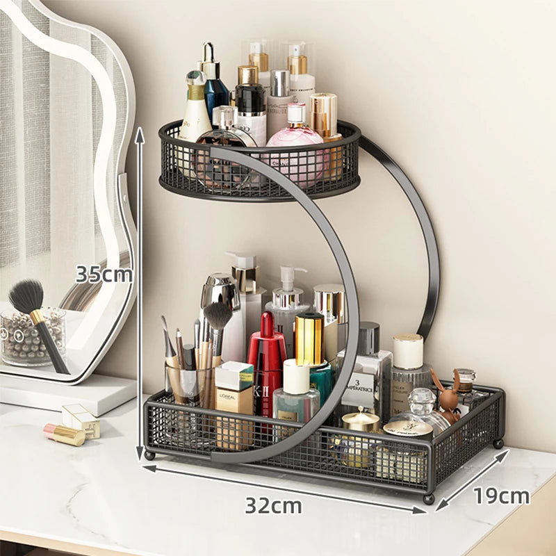 Estante organizador de maquillaje cosmético