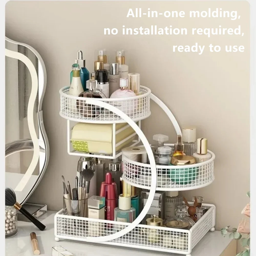 Estante organizador de maquillaje cosmético