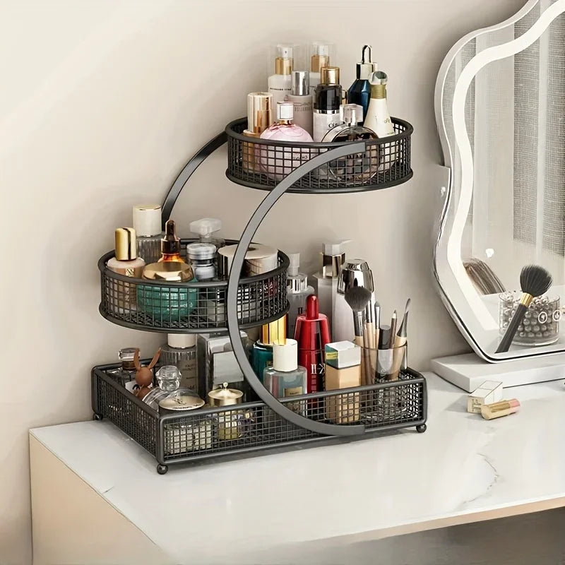 Estante organizador de maquillaje cosmético
